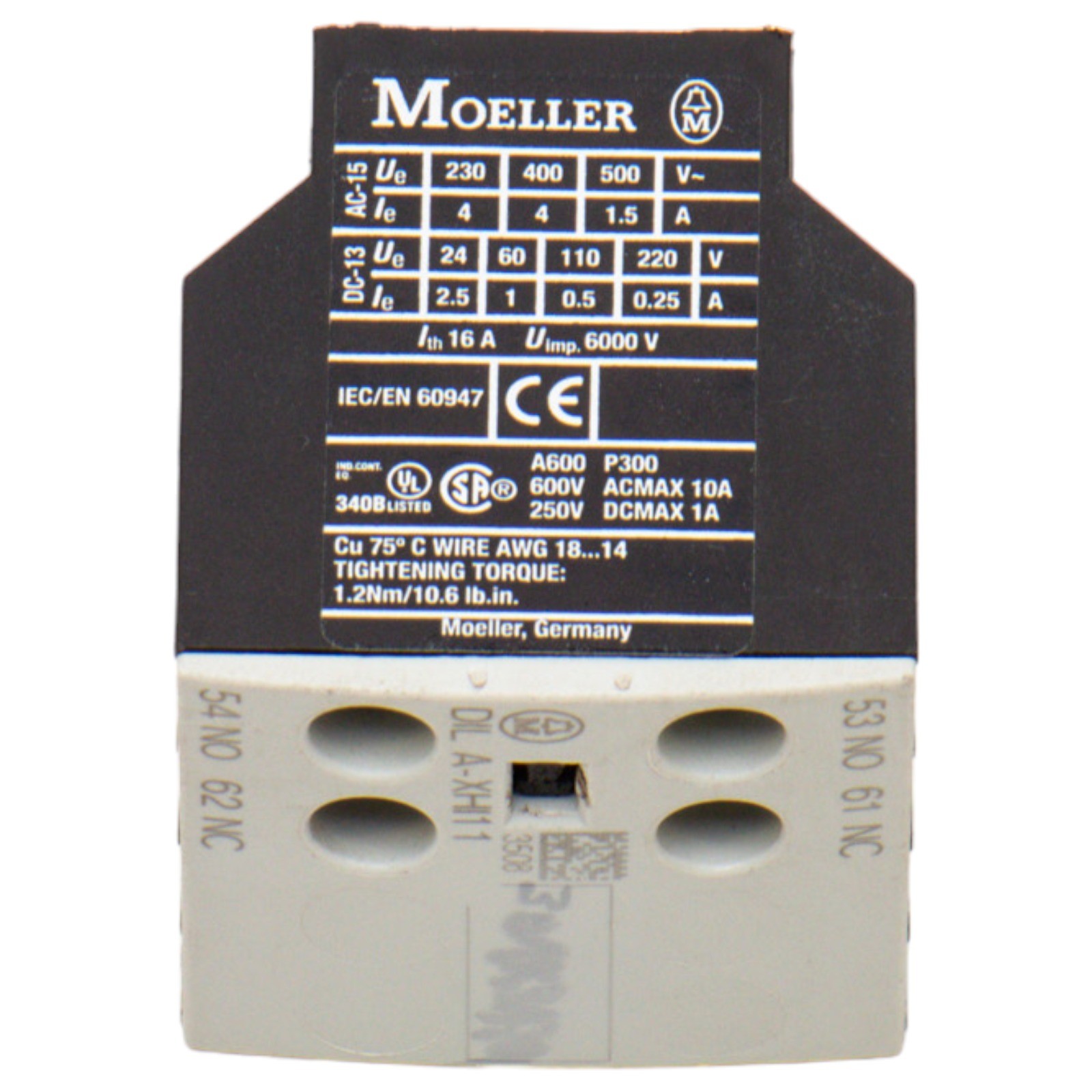 MOELLER DILAXHI11, Auxiliary Contact, DILAXHI11, DILAXHI11, Not Applicable Us…