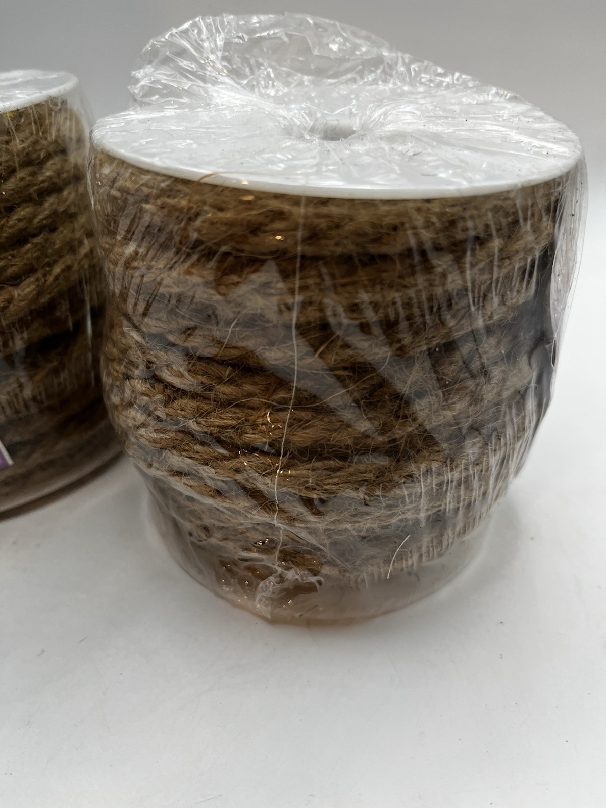 2 Rolls Of BURLAP ROPE-6MM 12 yards Each Roll 5947 Natural