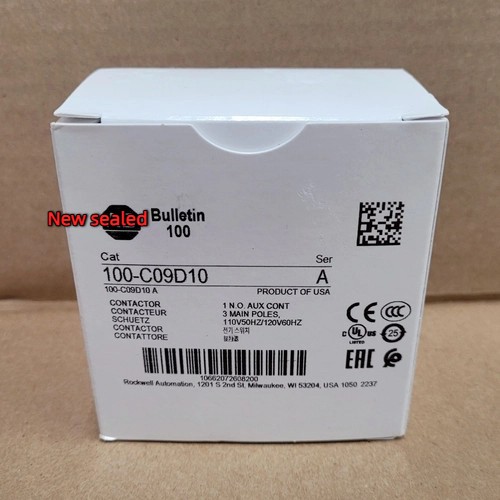 1Pc New 100-C09D10 110V /120V50/60HZContactor 100-C09D10