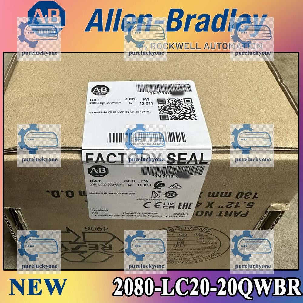 2080-LC20-20QWBR NEW PLC Micro820 plug-in module 2080 LC2020 QWBR US AB