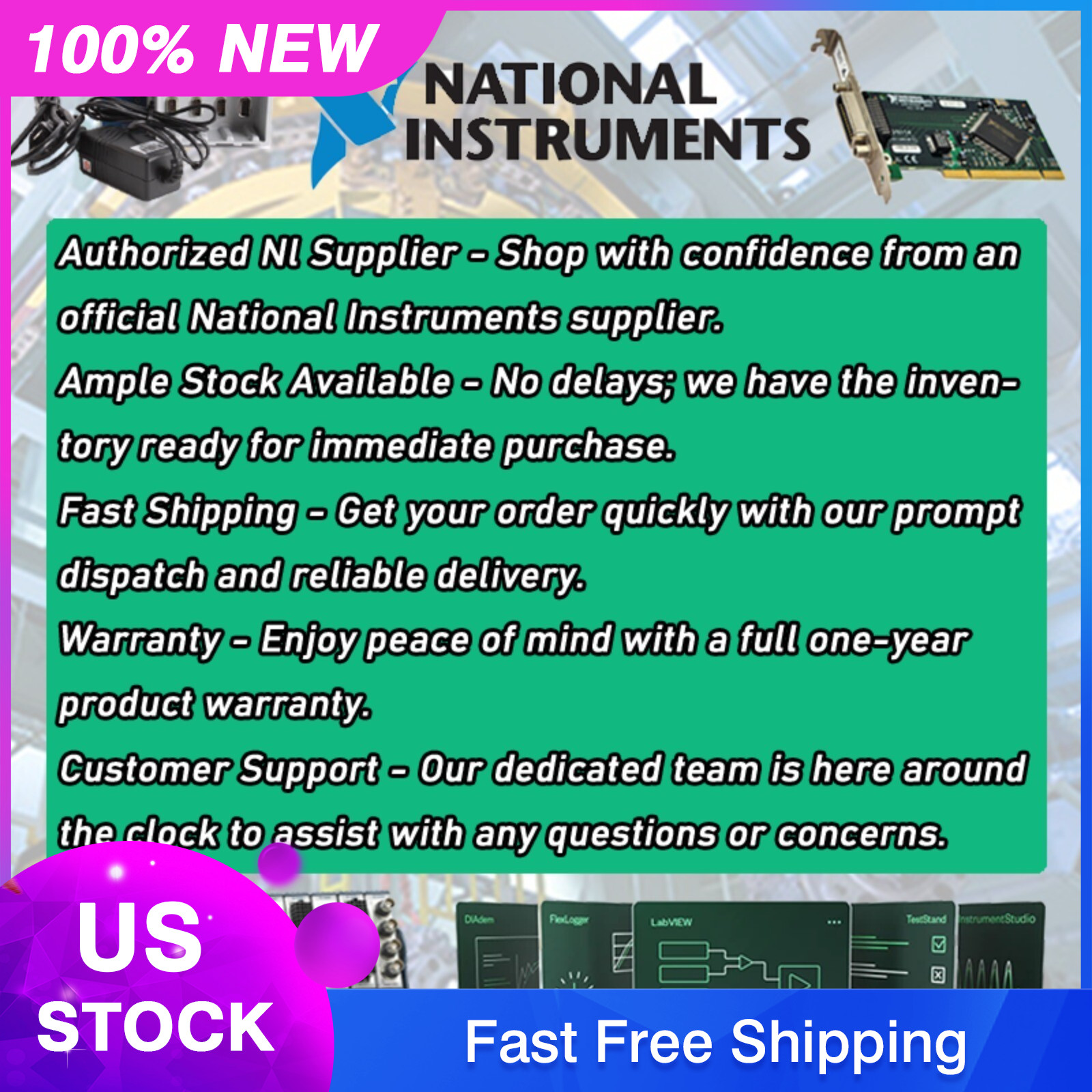 NEW National Instruments USB8452 USB-8452 FAST SHIPPING