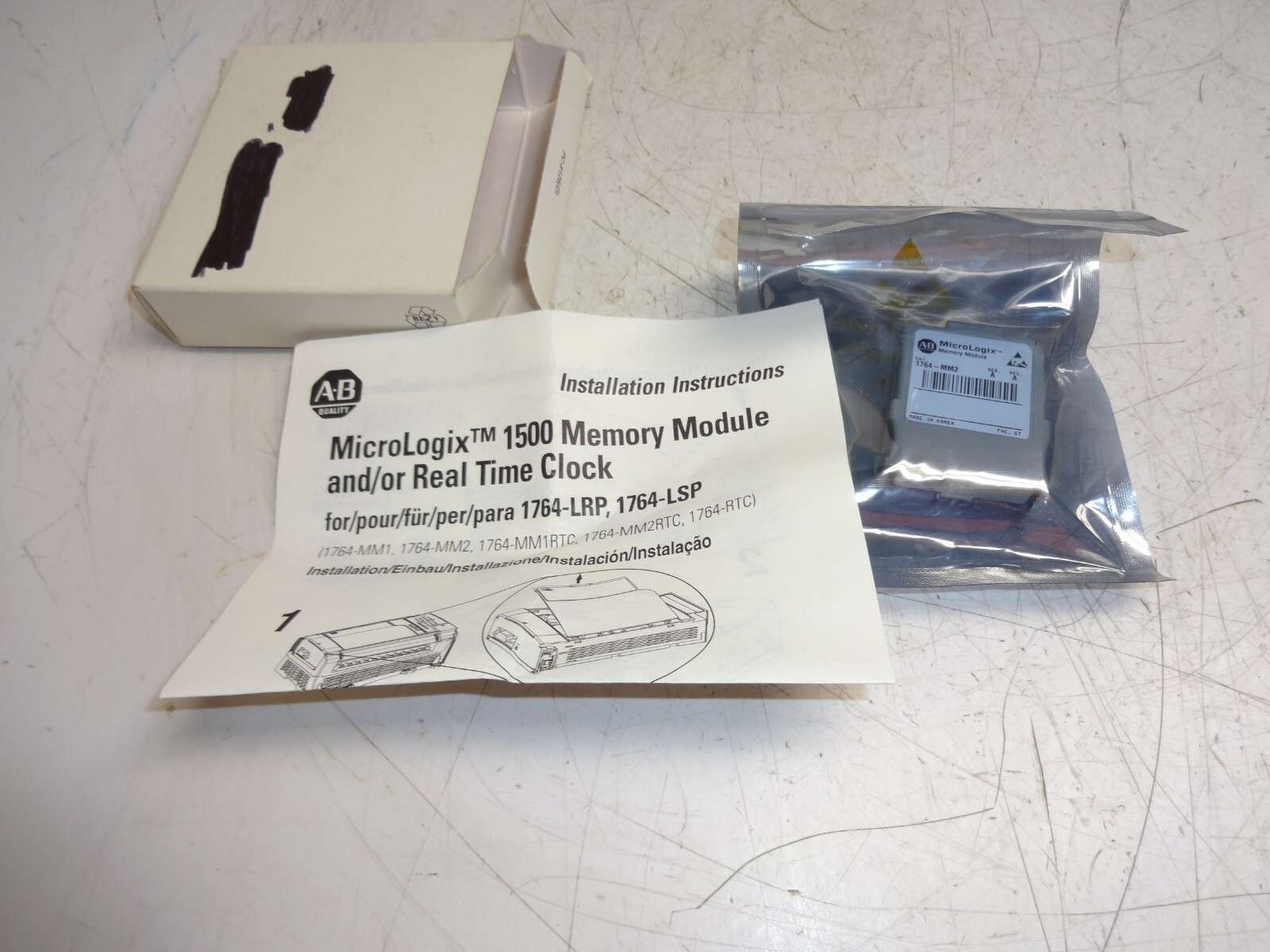 Allen Bradley 1764-MM2 /A MicroLogix 1500 16 KB Memory Module New