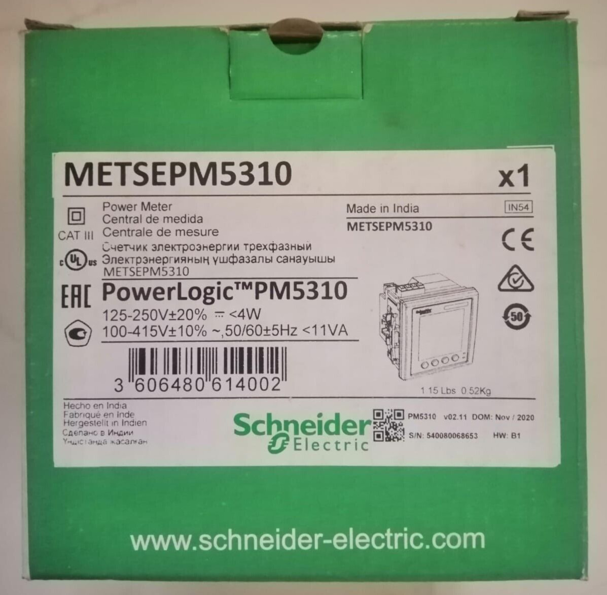 Schneider ELECTRIC METSEPM5310/ PM5310 PowerLogic Power Meter