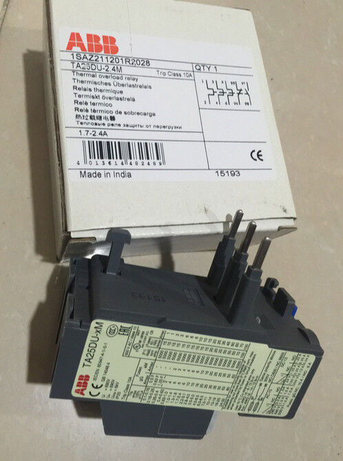 TA25DU-2.4M TA25DU2.4M 1PC New ABB thermal relay 1.7-2.4A Fast delivery