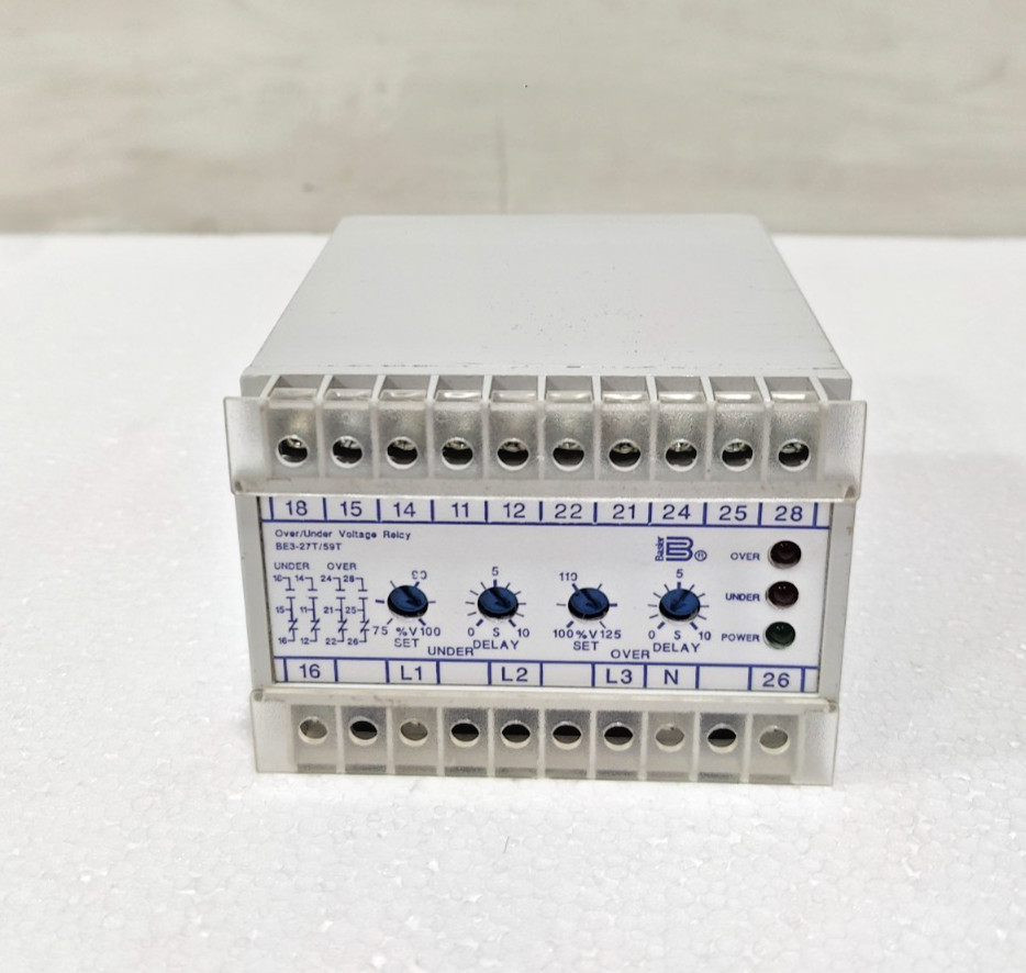 *NEW* BASLER ELECTRONIC BE3-27T/59T-1A1N3 VOLTAGE RELAY 120V 9319700100