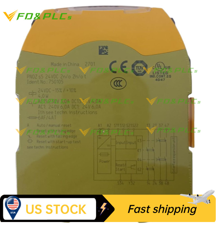 NEW Pilz PNOZ S5 750105 Safety Relay 750105
