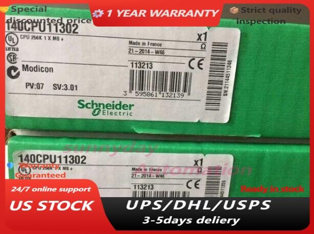 1 PCS Schneider 140CPU11302 PLC Controller CPU Module 140CPU11302 New In Box