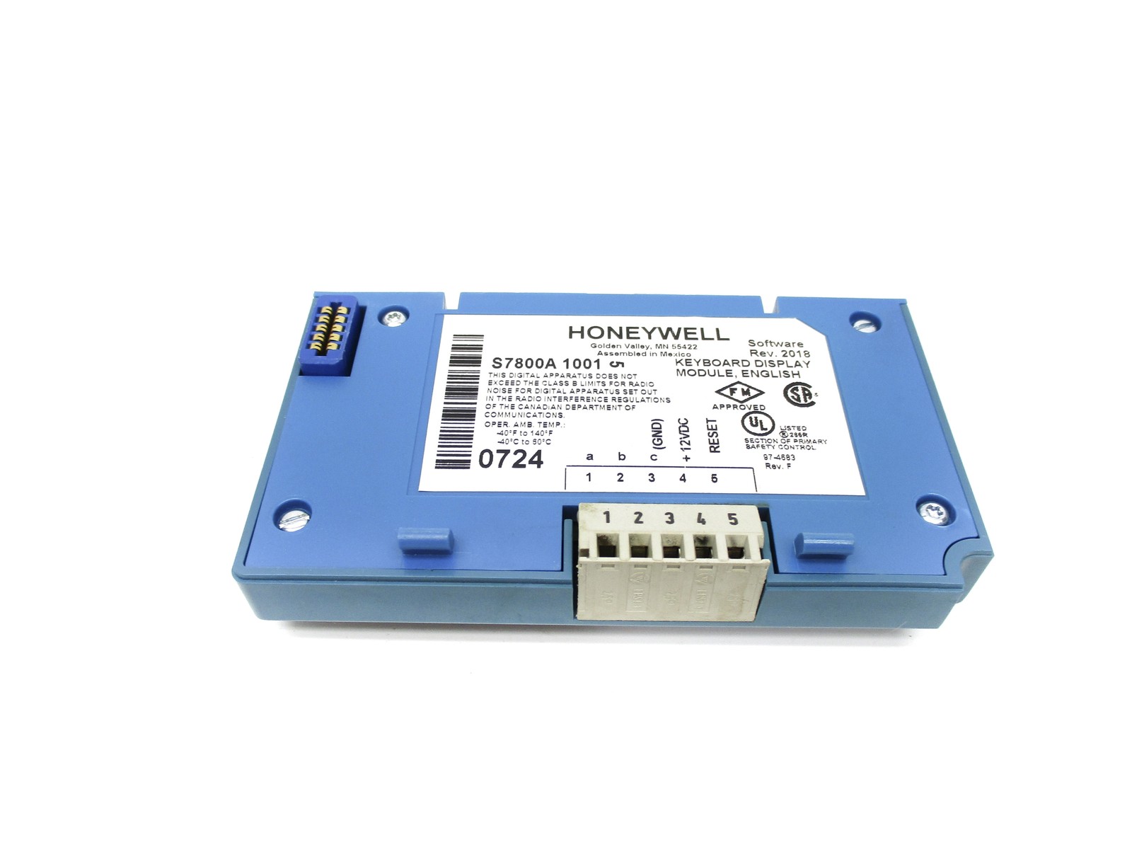 HONEYWELL S7800A 1001 REV. 2018 NSMP