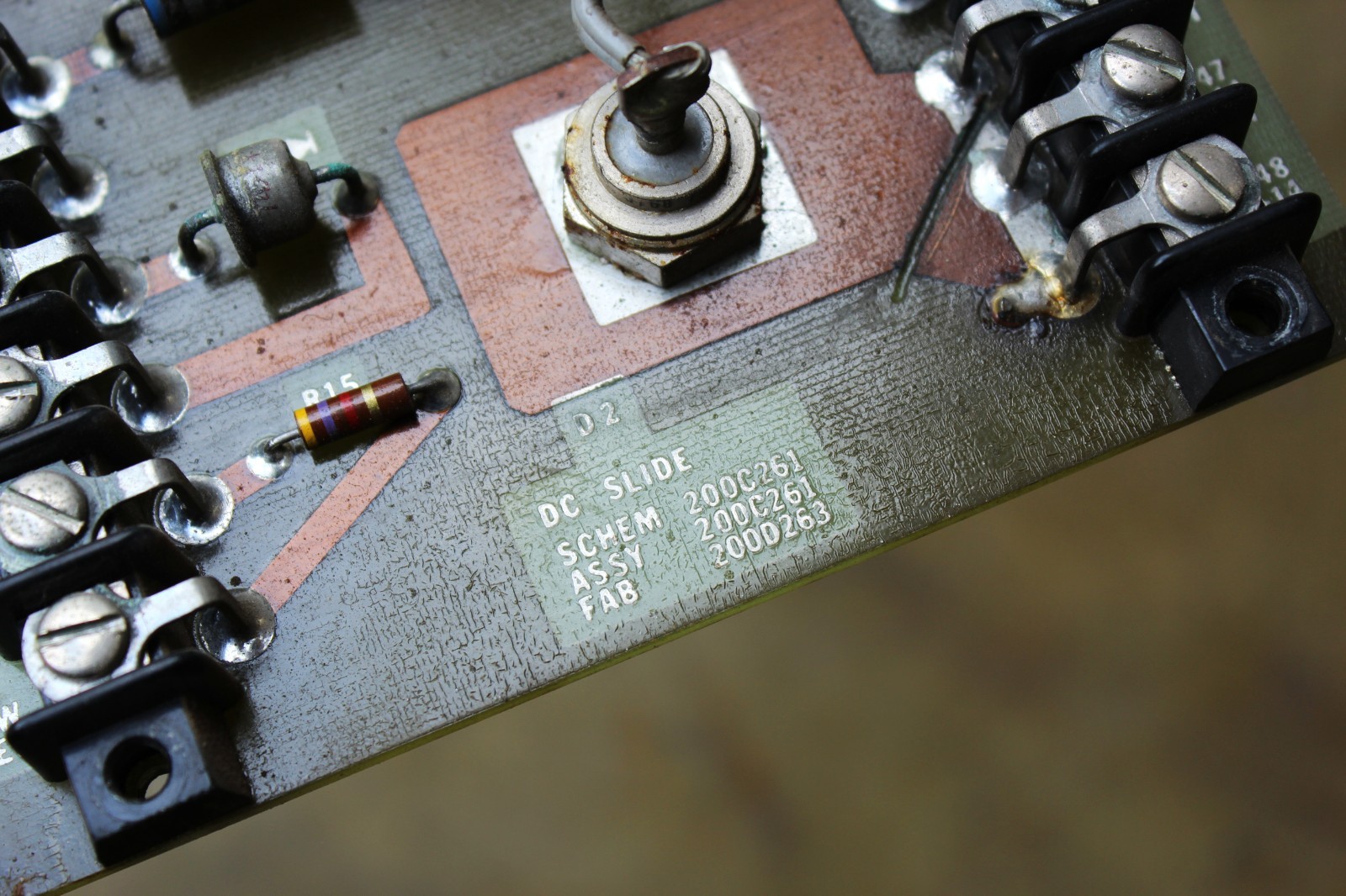 ROSS HILL CONTROLS 200C261 DC SLIDE PCB CIRCUIT BOARD