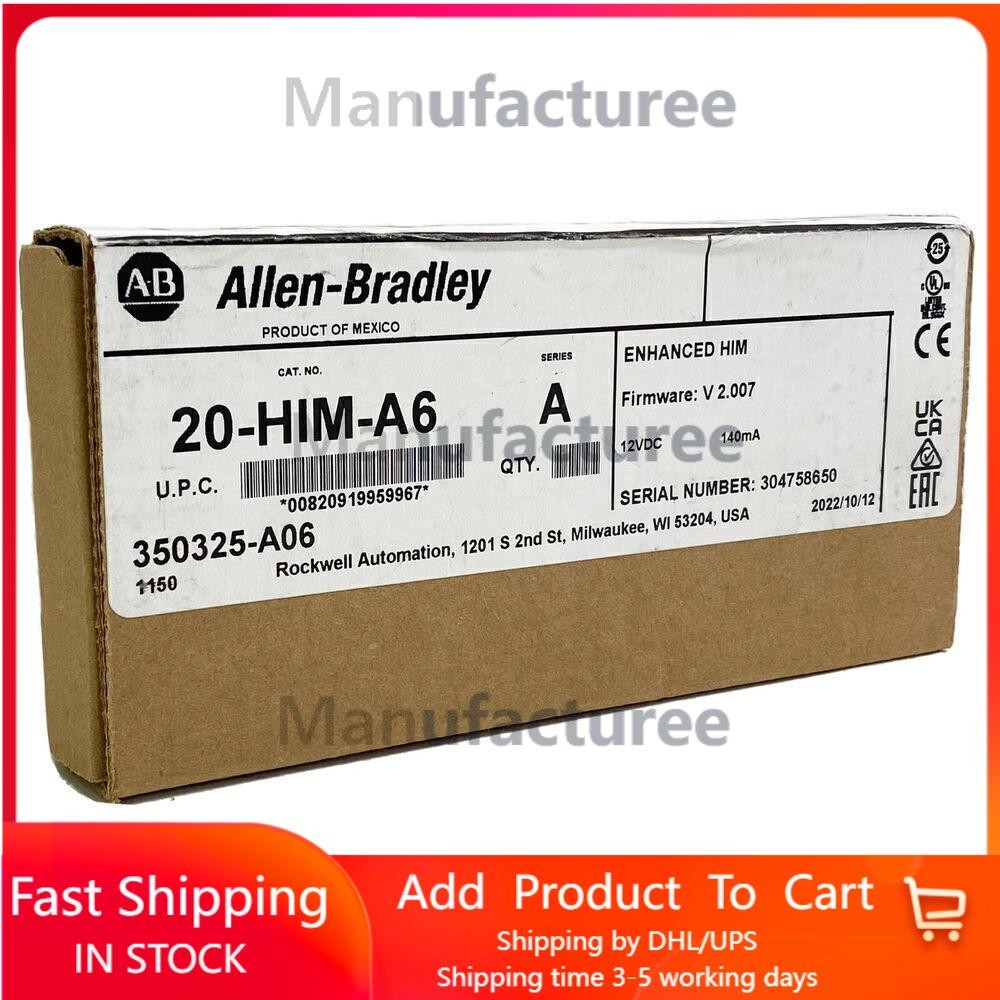 Allen Bradley 20-HIM-A6 PowerFlex HIM FW V 2.007 USA US Free Tax