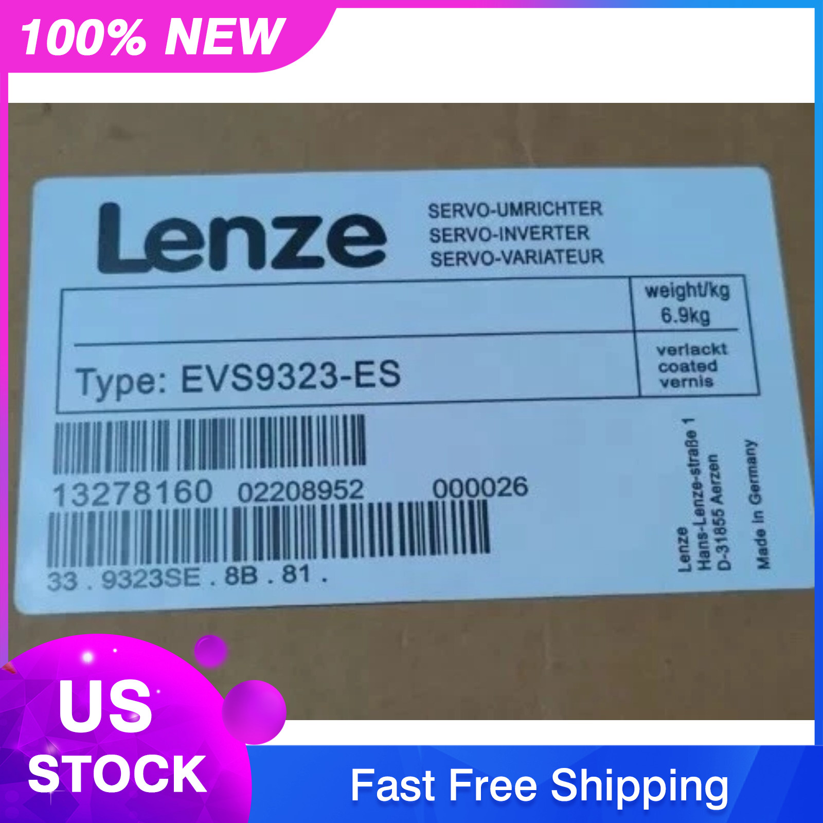 Lenze EVS9323-ES EVS9323ES INVERTER New IN BOX