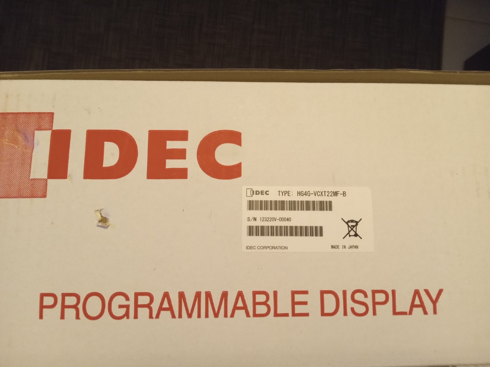 IDEC HG4G-VCXT22MF-B DISPLAY Brand New Free Shipping NO IMPORT FEES i PAY!
