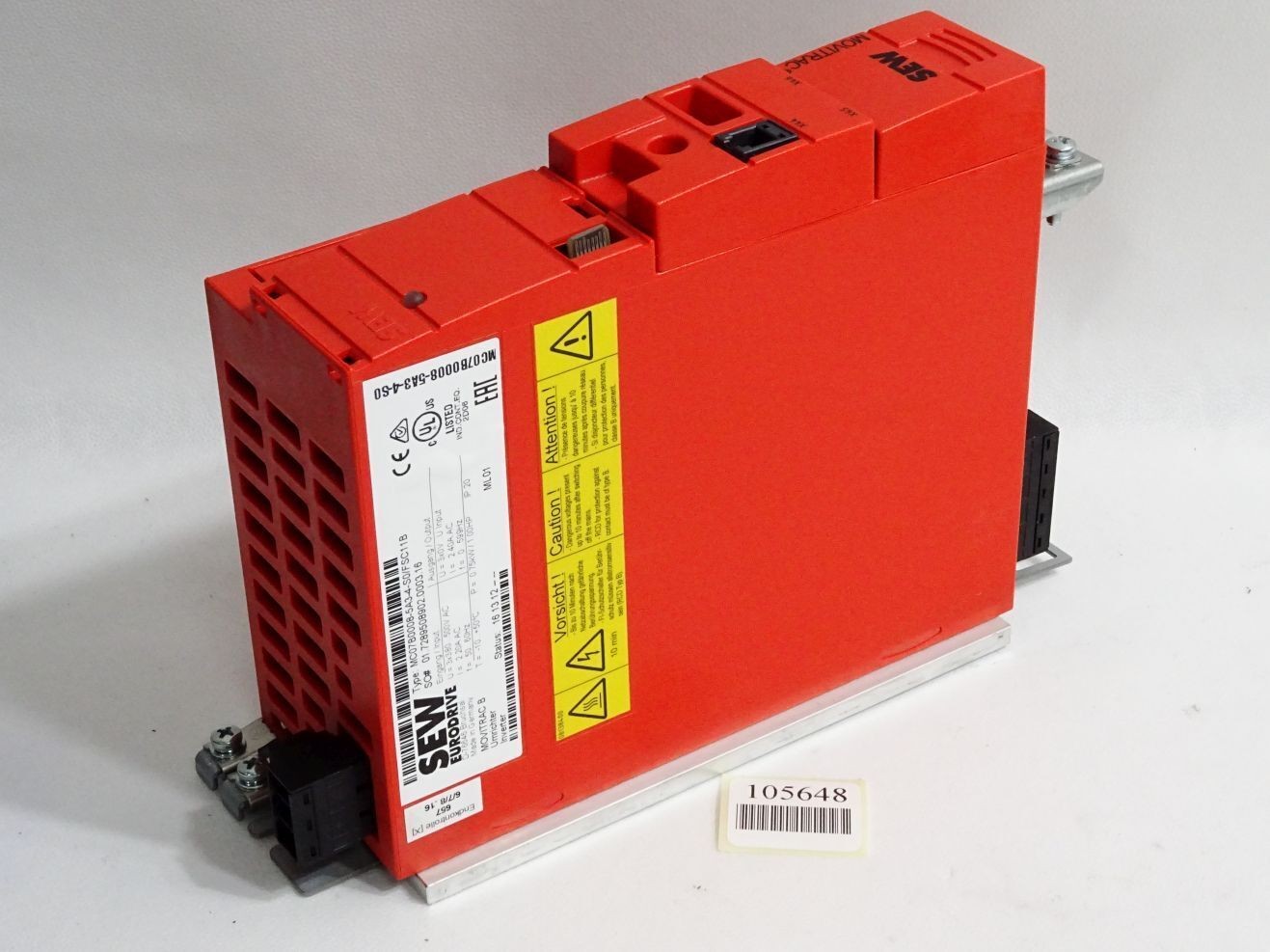 SEW Eurodrive Movitrac B Inverter 0.75kW MC07B0008-5A3-4-S0/FSC11B