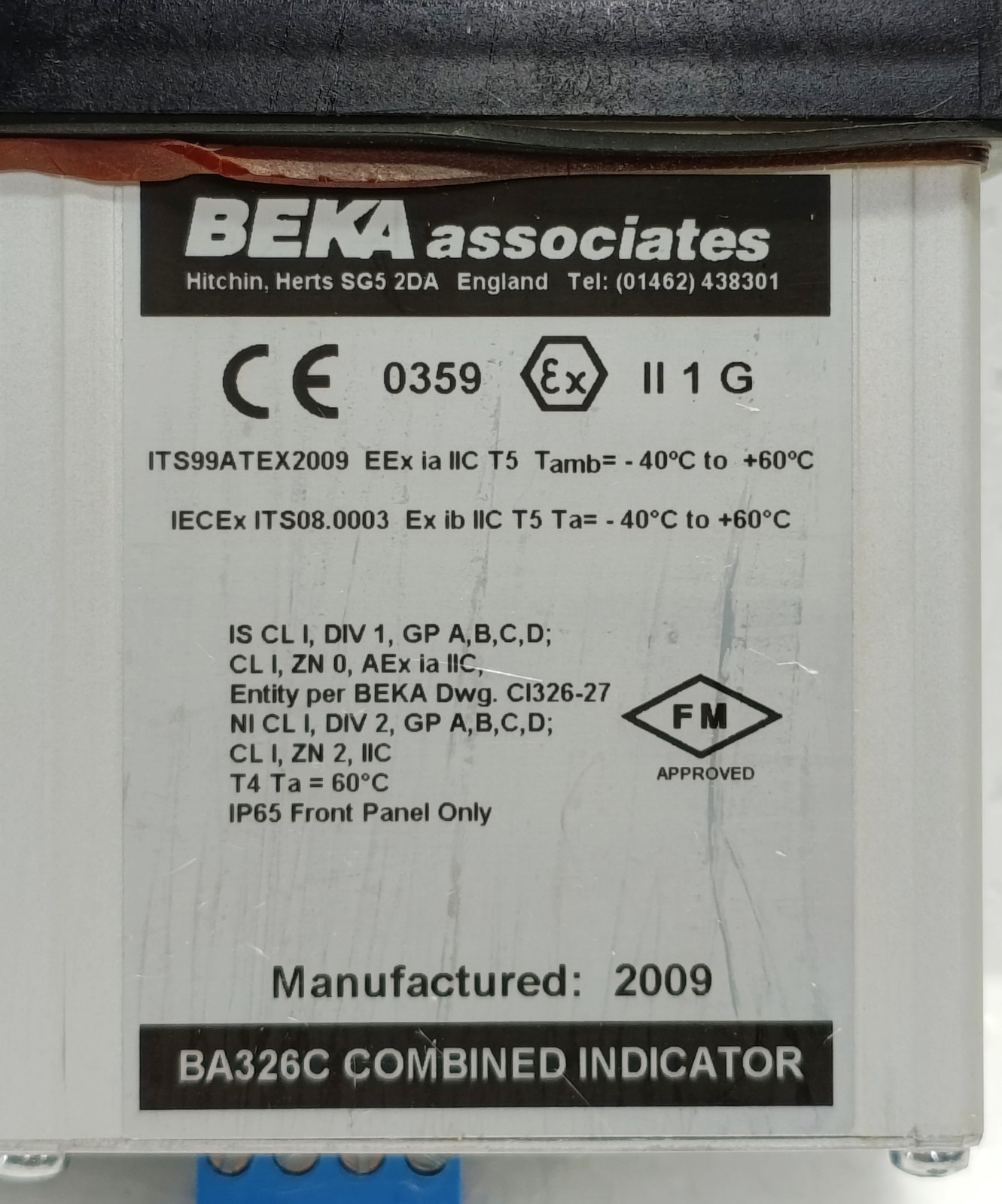 BEKA BA326C Combined Indicator Analogue Digital Mud Pit Level Indicator