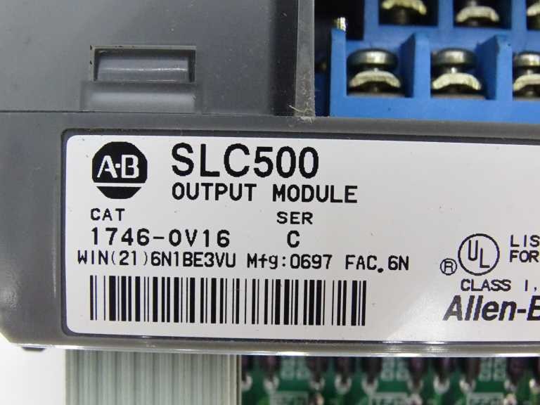 ALLEN BRADLEY 1746-OV16 SERIES C PLC MODULE