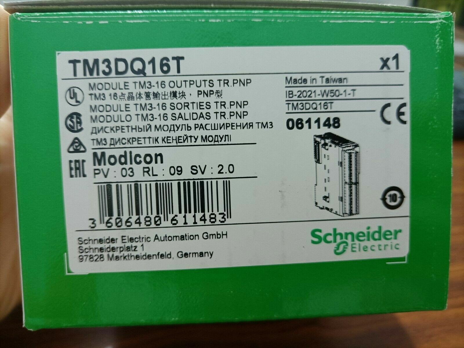 1PC Schneider TM3DQ16T PLC Module New In Box Fast Shipping