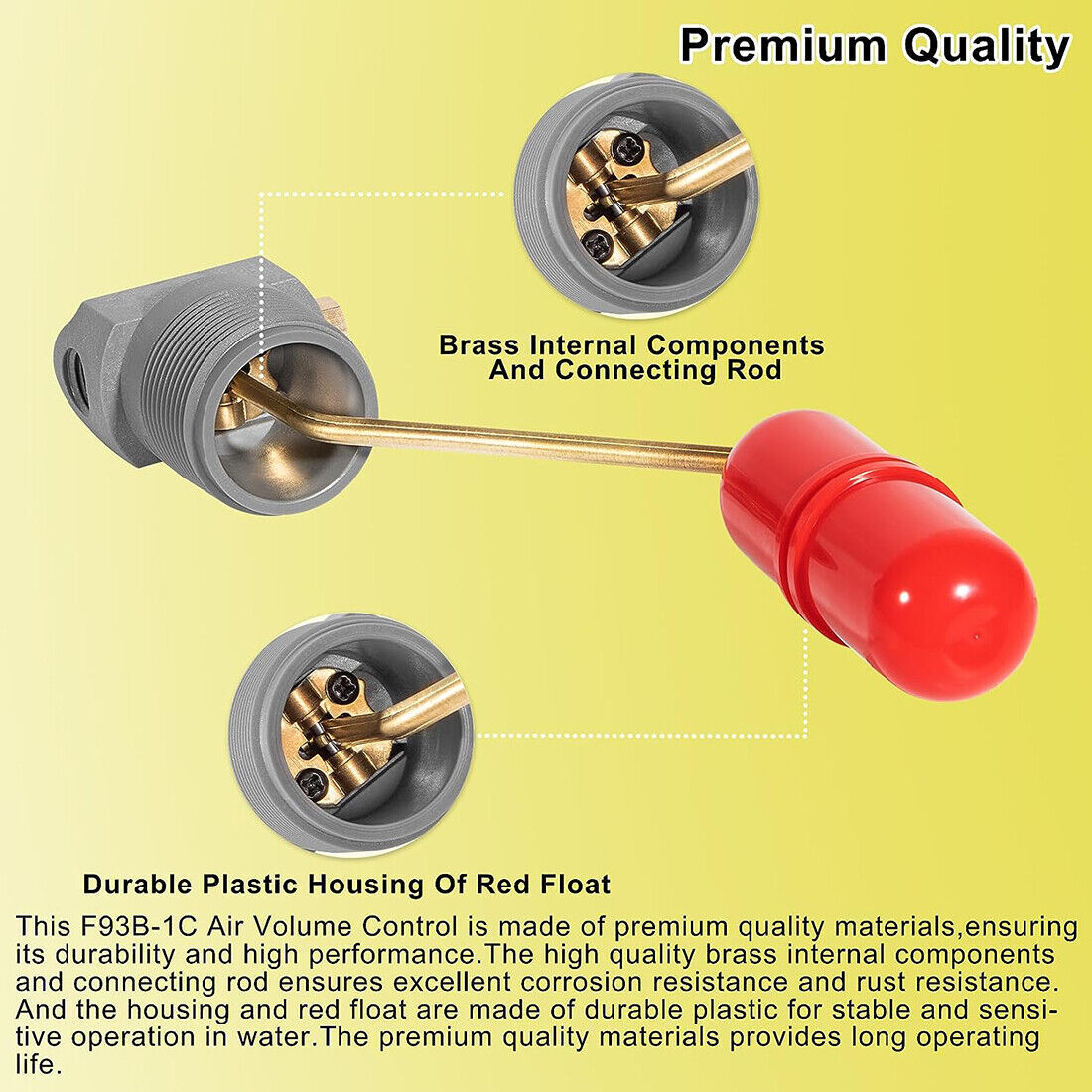 Air Volume Controls For Johnson Controls F93B-1C For Deep Well Applications