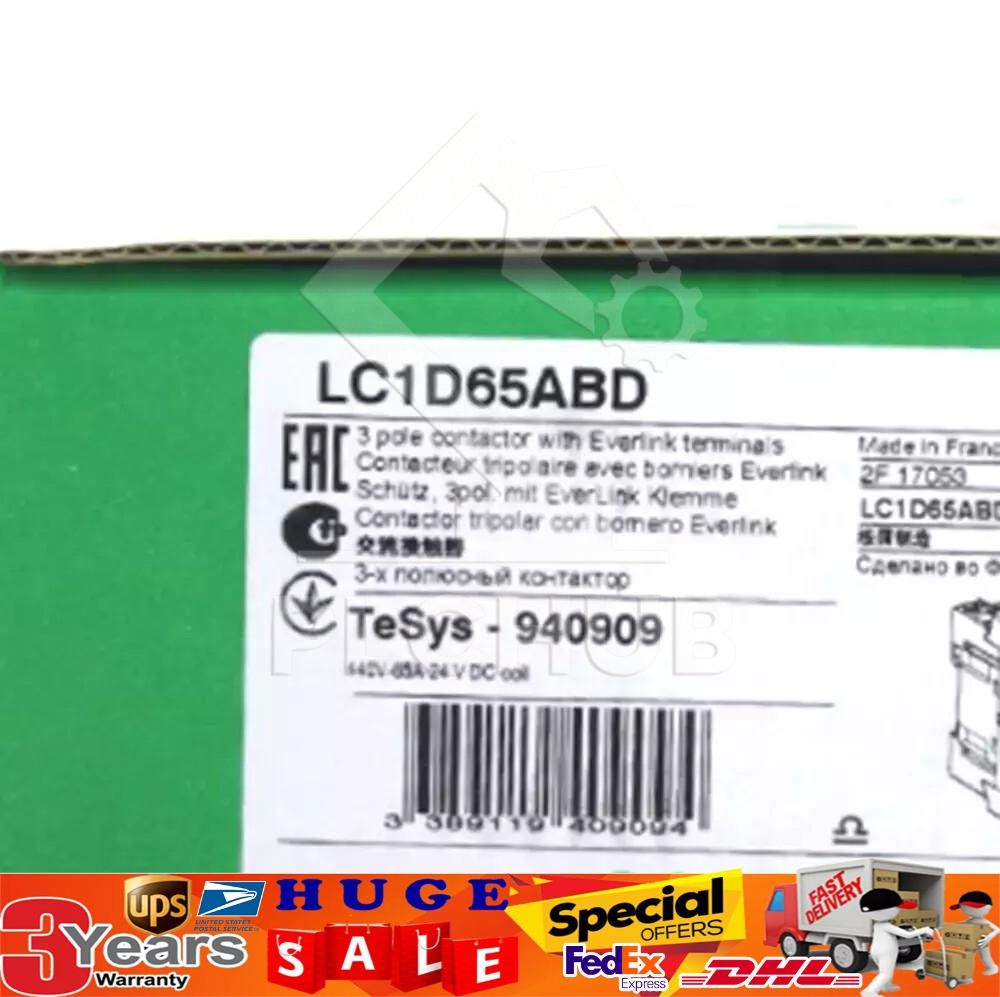 1PC Schneider LC1D65ABD Contactor 65A New In Box Fast Shipping