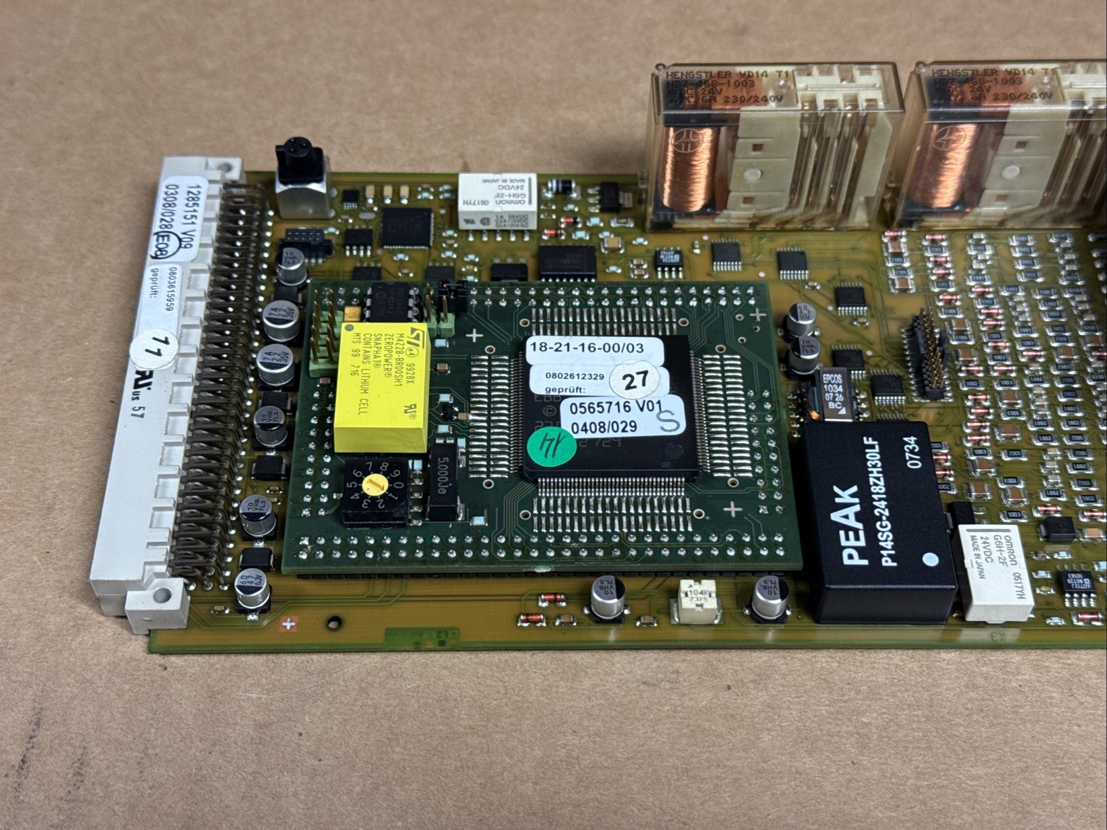 Trumpf Haas 18-21-40-00/07 LLKM Laser Circuit Board 1285151 18-21-16-00/03