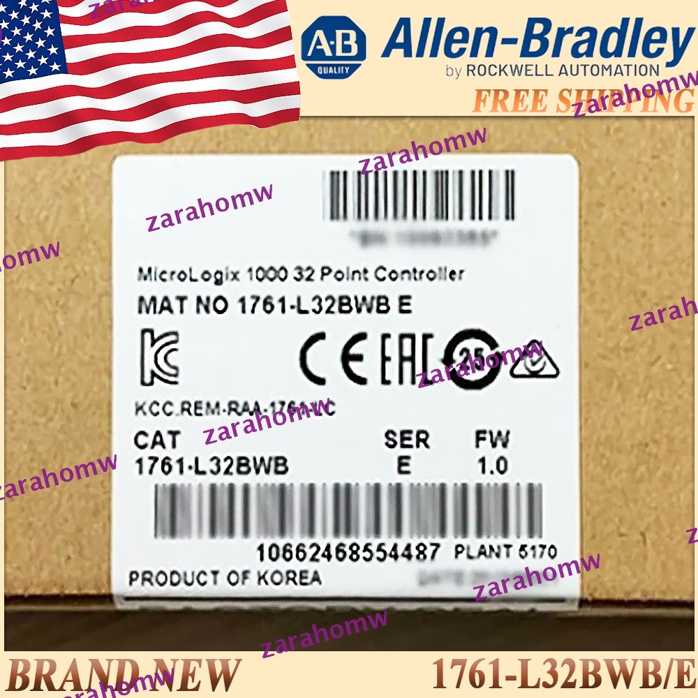New AB 1761-L32BWB/E MicroLogix 1000 32Point Controller 1761L32BWB serE FreeShip