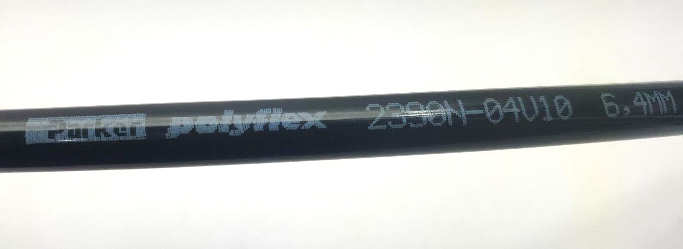 PARKER POLYFLEX, High Pressure Hydraulic Hose 2390N-04V10, 59″ LONG, 1/4″