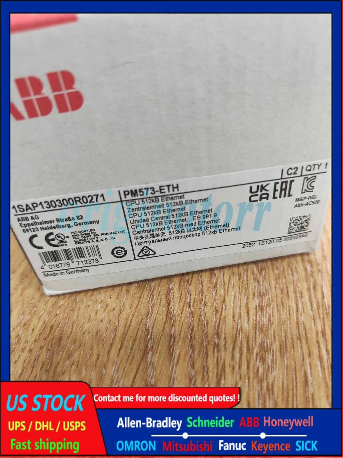ABB PLC PM573-ETH CPU 1SAP130300R0271