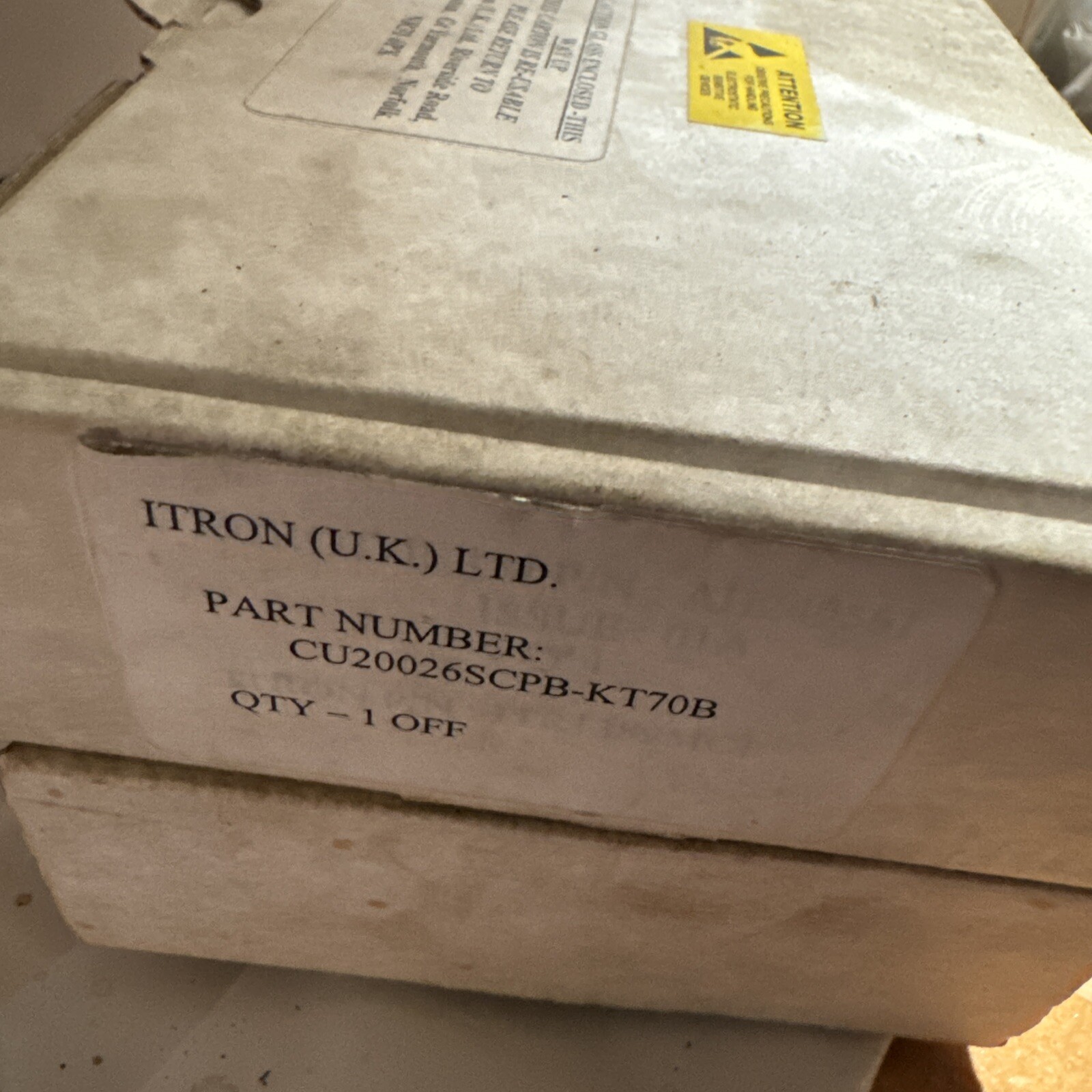 ITRON CU20026SCPB-KT70B DIGITAL CONTROL DISPLAY
