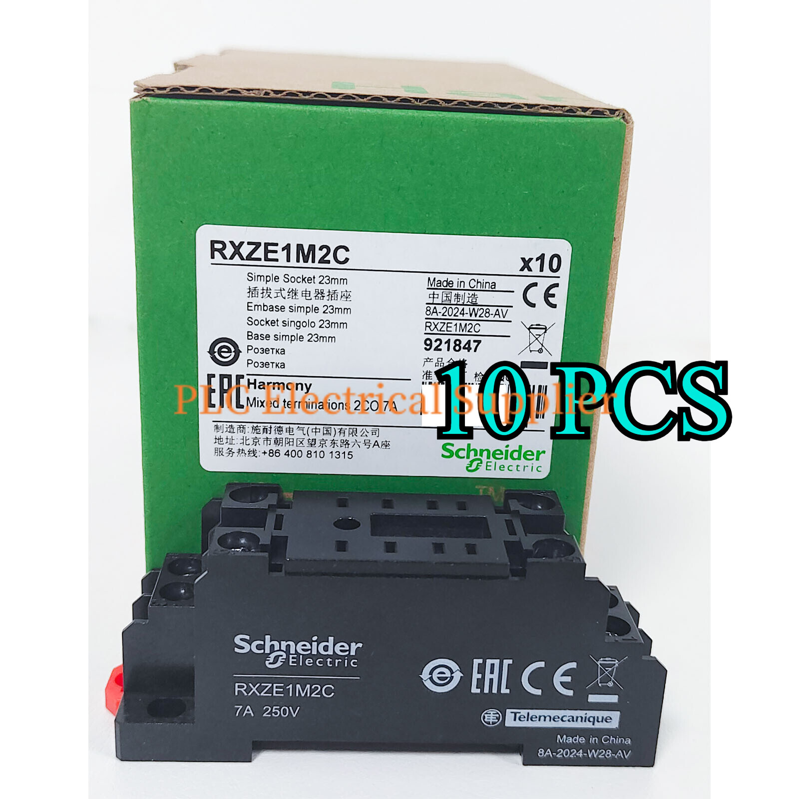 10PCS New schneider RXZE1M2C 8pin Relay Base Socket for RXM2 Fast Delivery