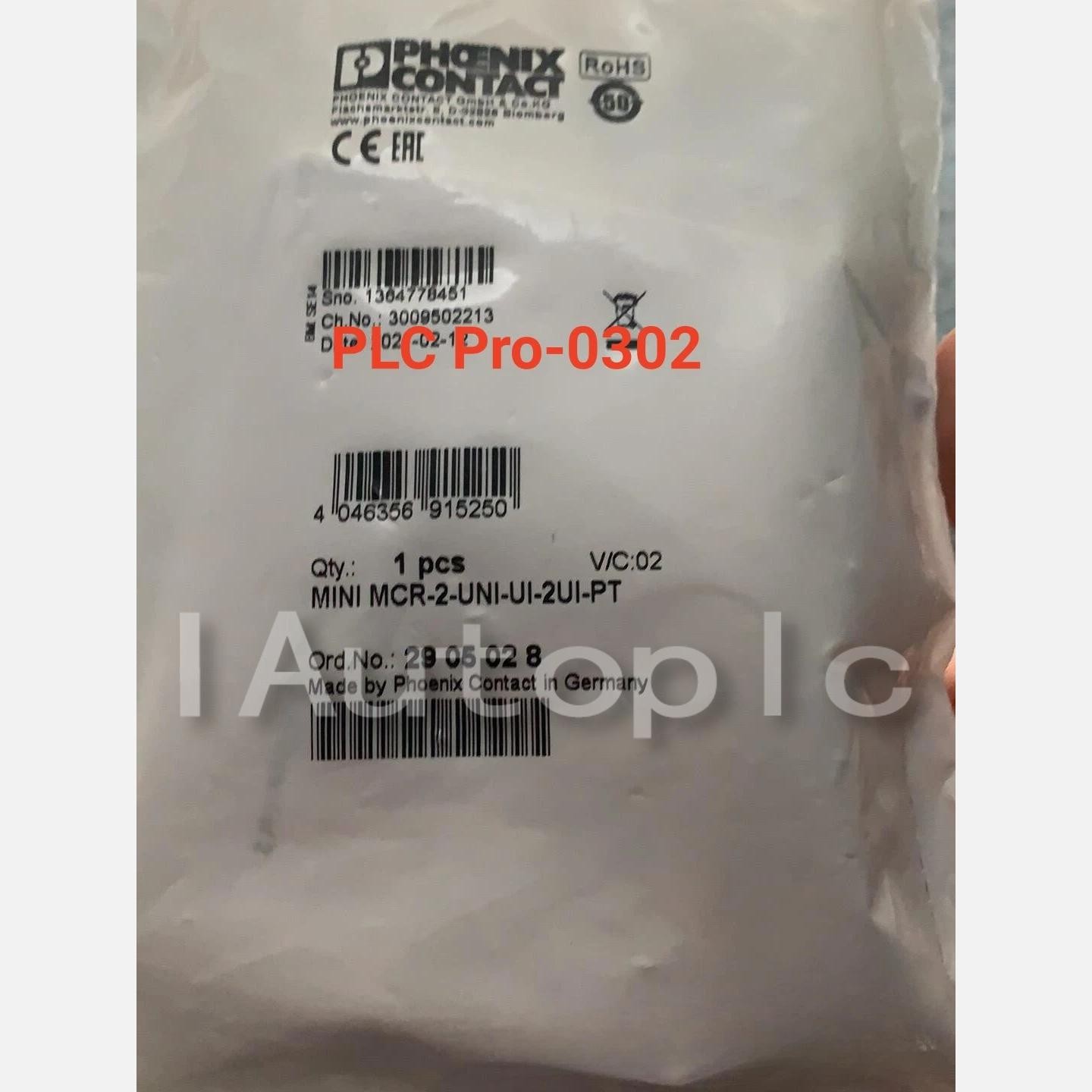 2905028 1PCS New Phoenix Contact MINI MCR-2-UNI-UI-2UI-PT 2905028 Fast delivery