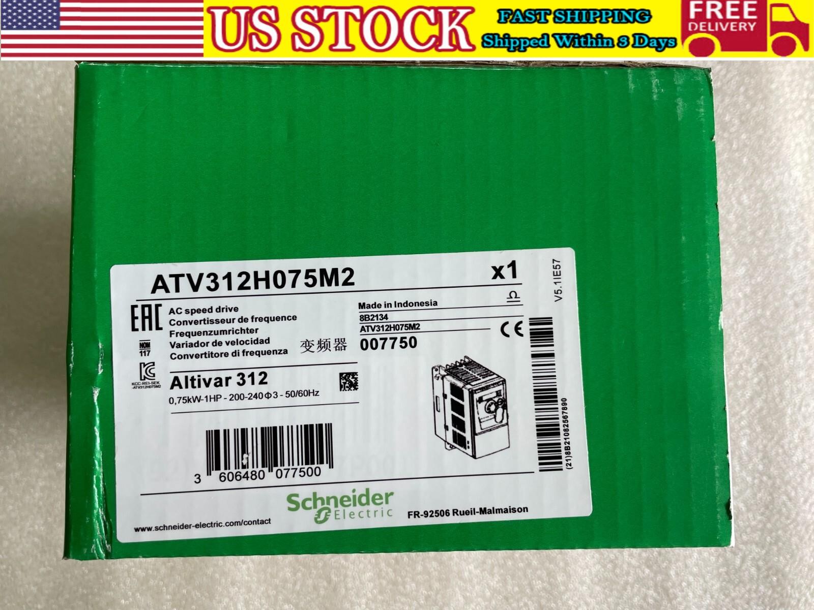 ATV312H075M2 Inverter 0.75KW 220V ATV312H075M2 Ship US Free TAX