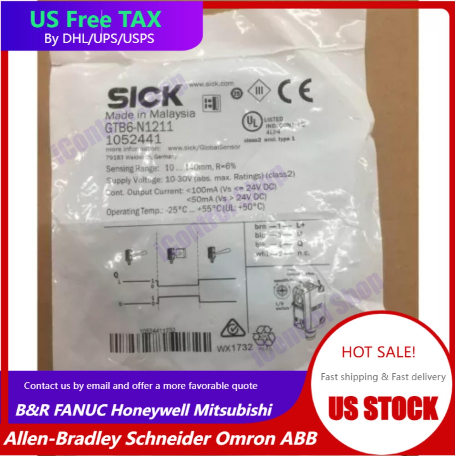 New Sick GTB6N1211 1052441 GTB6-N1211 Photoelectric Sensor