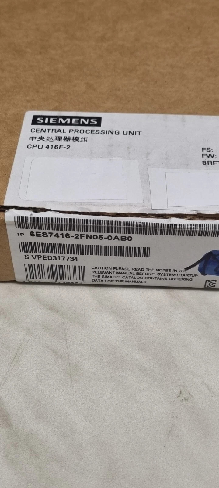 Siemens Simatic S7 6ES7416-2FN05-0AB0 6ES7 416-2FN05-0AB0 , 6es7416-2fn05-0ab0