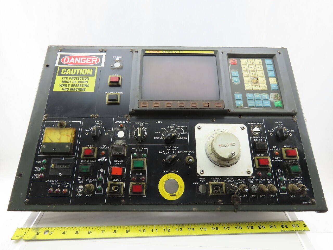 Hitachi Seiki CNC Turning Center HMI Operator Panel Fanuc O-TT Display