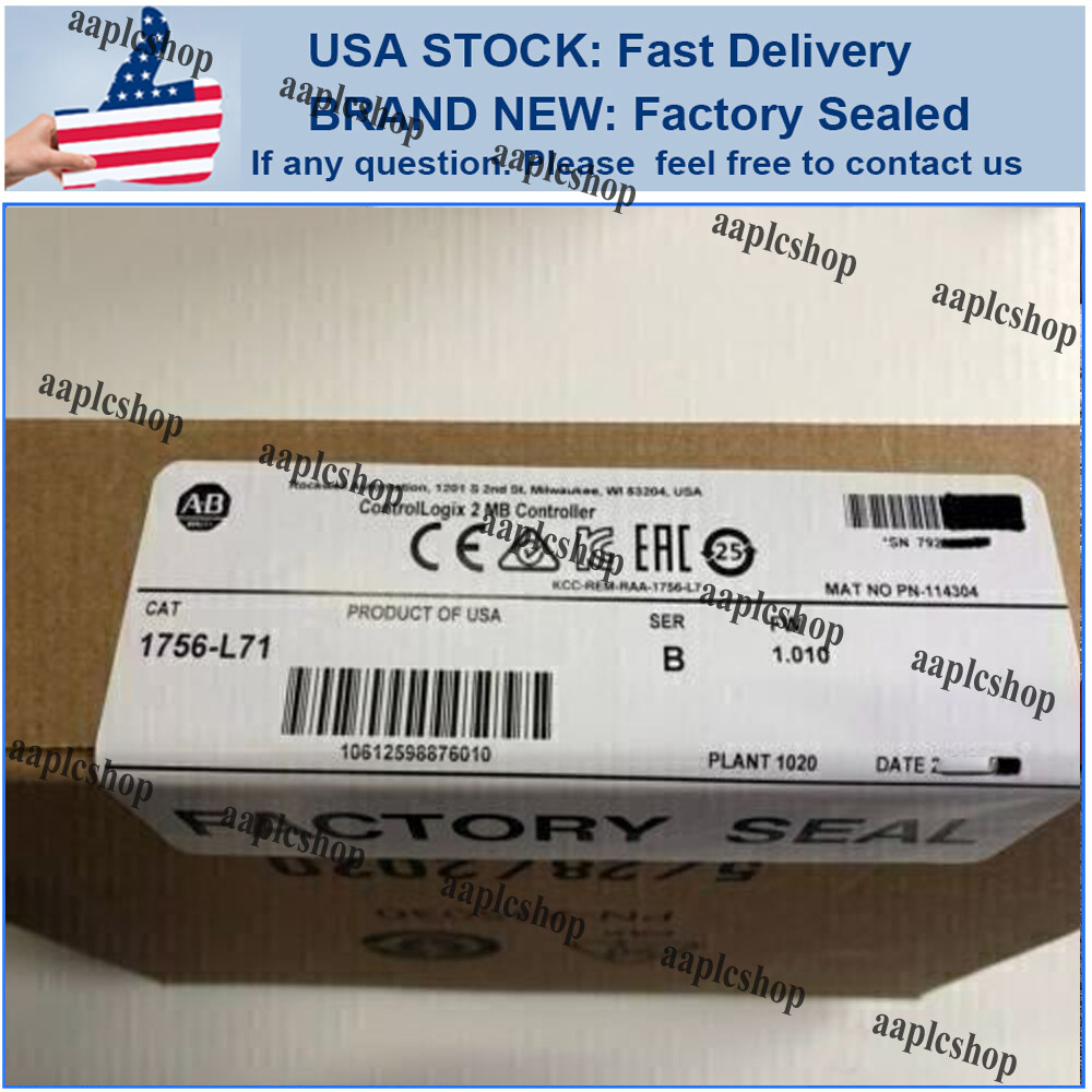 New Sealed AB 1756-L71 SER B AB CompactLogix 2MB Controller 1756 L71