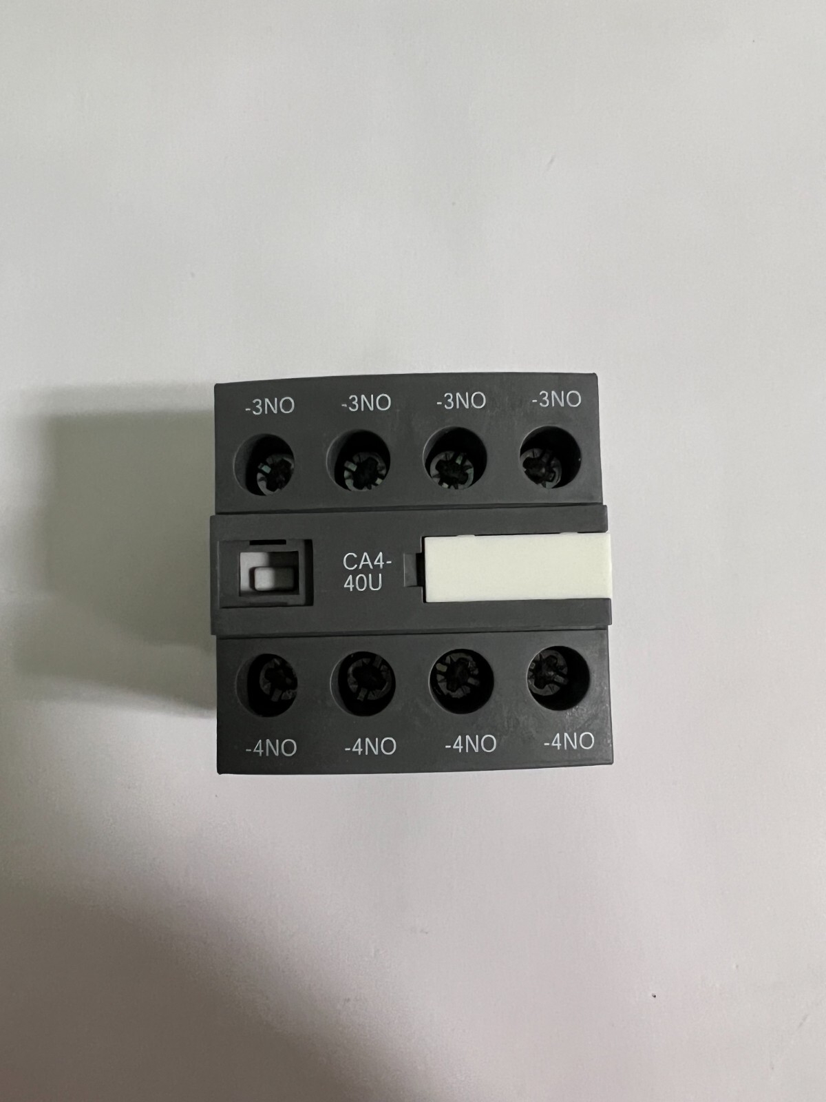 Front Mount Auxiliary Contact with Screw Terminal, 4NO, 6 A, 600 V dc, 690 V ac