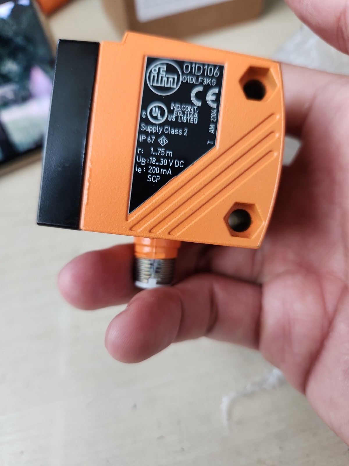 O1D106 1PCS NEW IN BOX IFM O1D106 Laser distance Sensor Fast delivery O1dlf3kg