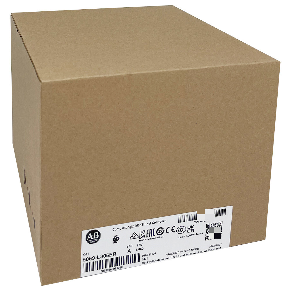 Allen-Bradley 5069-L306ER AB 5069L306ER CompactLogix 5380 Controller 600KB
