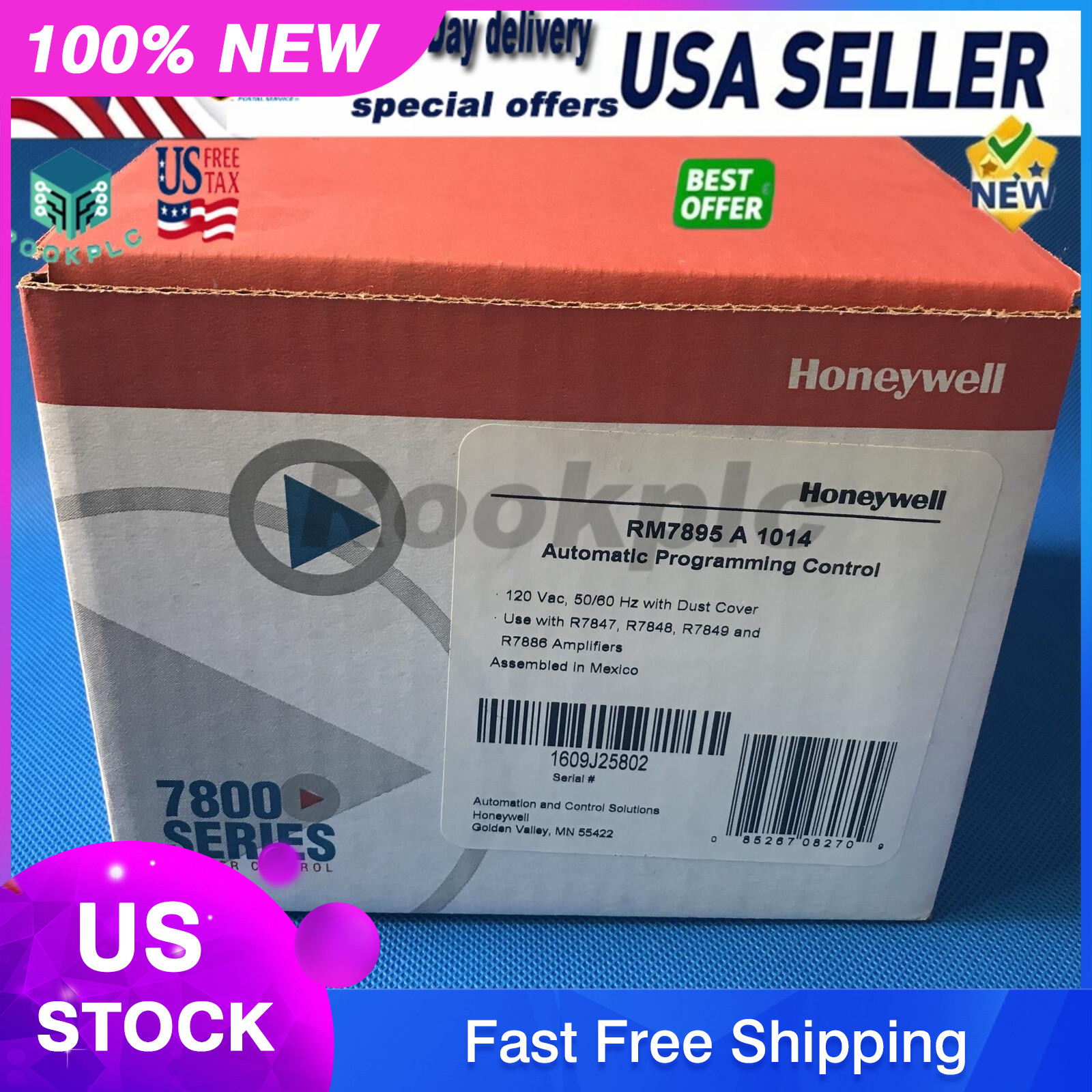 1PC New HONEYWELL RM7895A1014 Primary Control Burner Control Fast Shipping