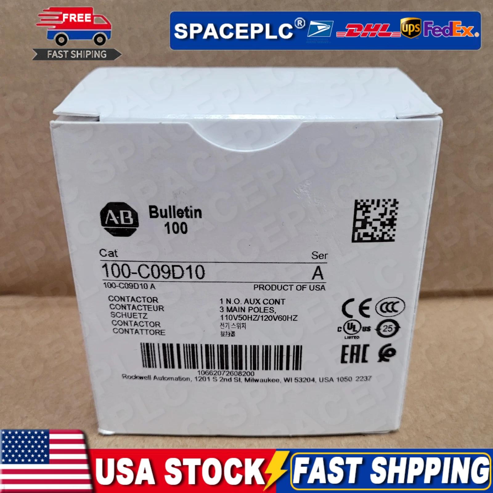 100-C09D10 1PCS New Allen Bradley 100-C09D10 Contactor Relay SERA Fast Delivery