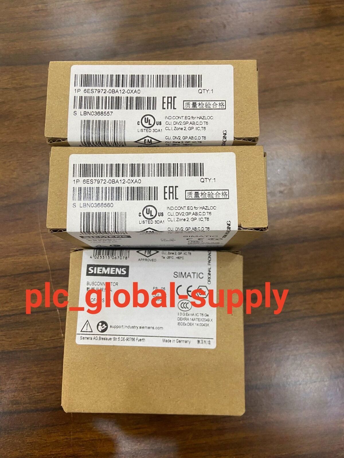 6ES7972-0BA12-0XA0 New Siemens 6ES7972-0BA12-0XA0 DP Connector – 1PCS Fast ship