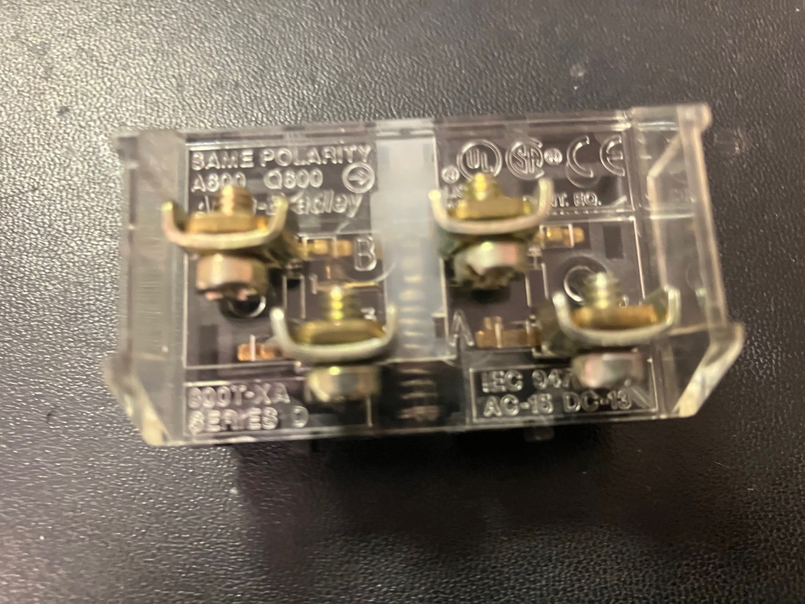 NOS, ALLEN BRADLEY 800T-XA CONTACT BLOCK 1 NC 1 NO, 8 available, Open Box