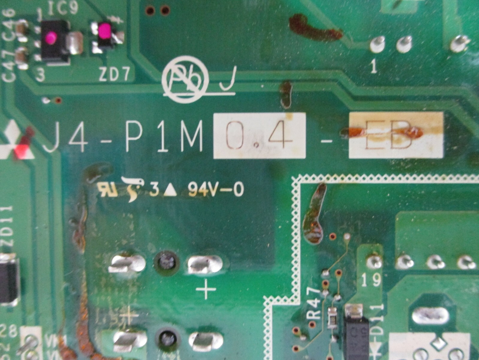 Mitsubishi J4-P1M0.4B-EB Servo Drive BC386A789G52A Control Board MR-J4-40B-EB