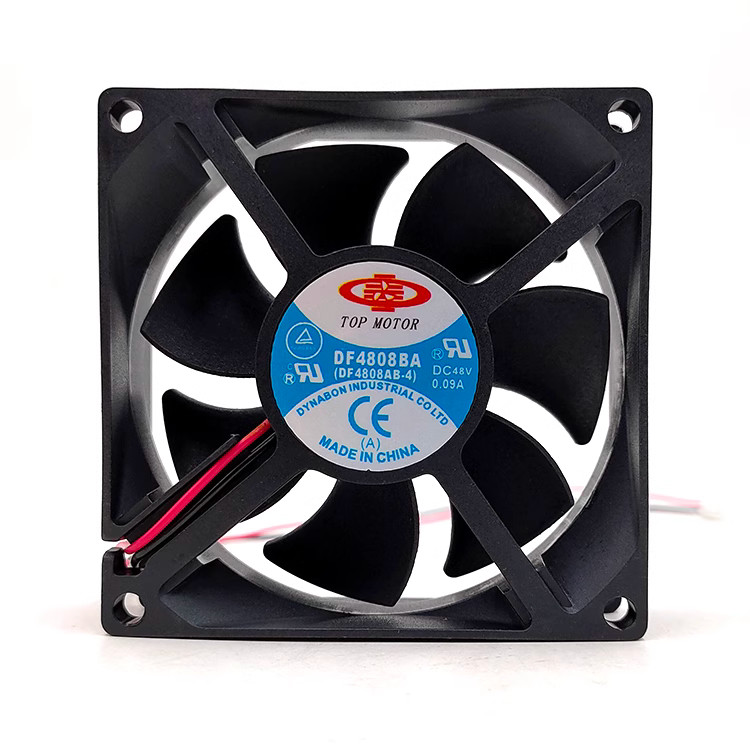 1 PCS TOP MOTOR Fan DF4808BA-4 DC48V 0.09A 8CM 8025 2 wire cooling fan