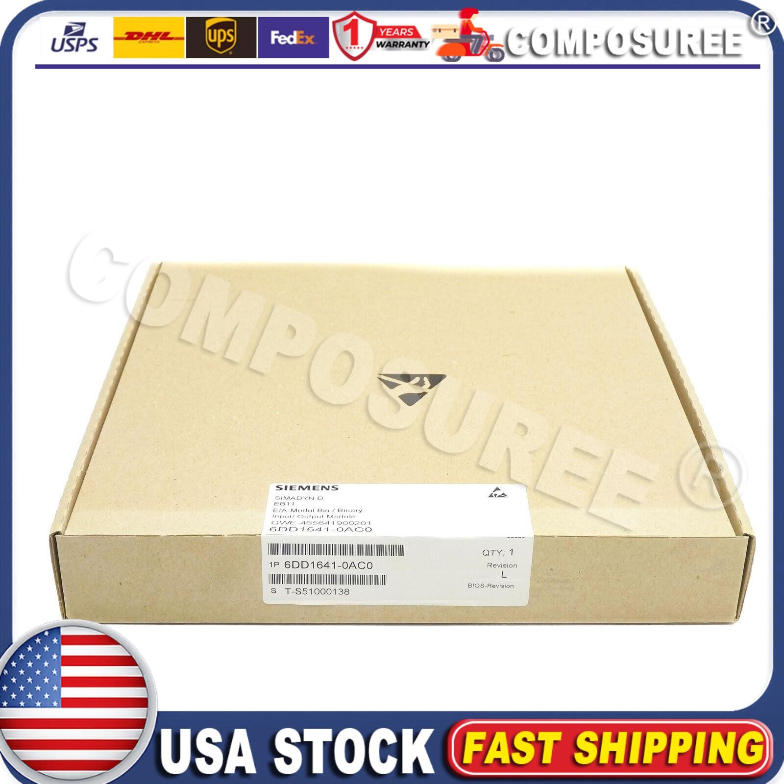 New Siemens 6DD1 641-0AC0 6DD1641-0AC0 SIMADYN D BINARY INPUT/OUTPUT MODULE