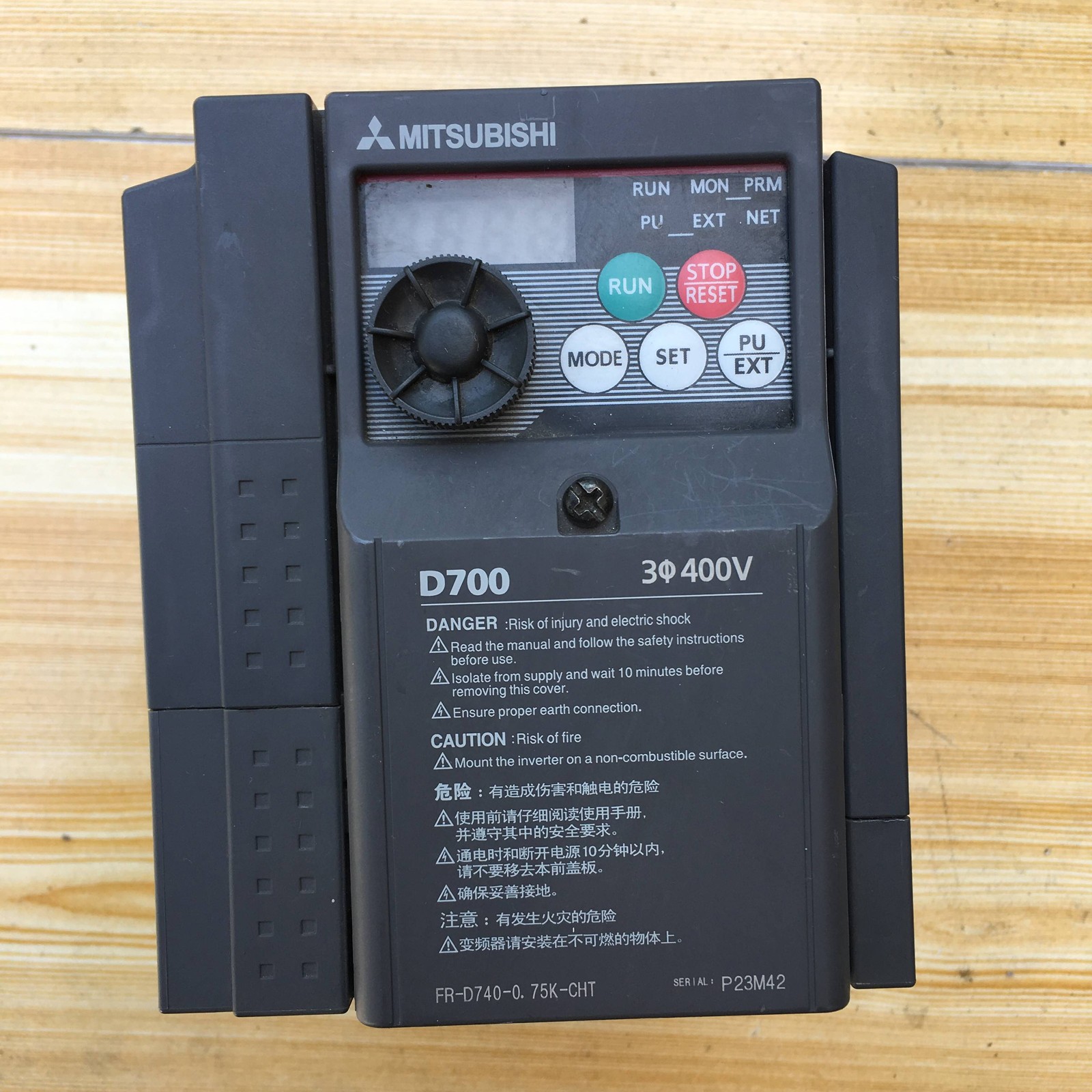 1PC USED MITSUBISHI Inverter FR-D740-0.75K-CHT 380V 0.75KW Tested IN GOOD