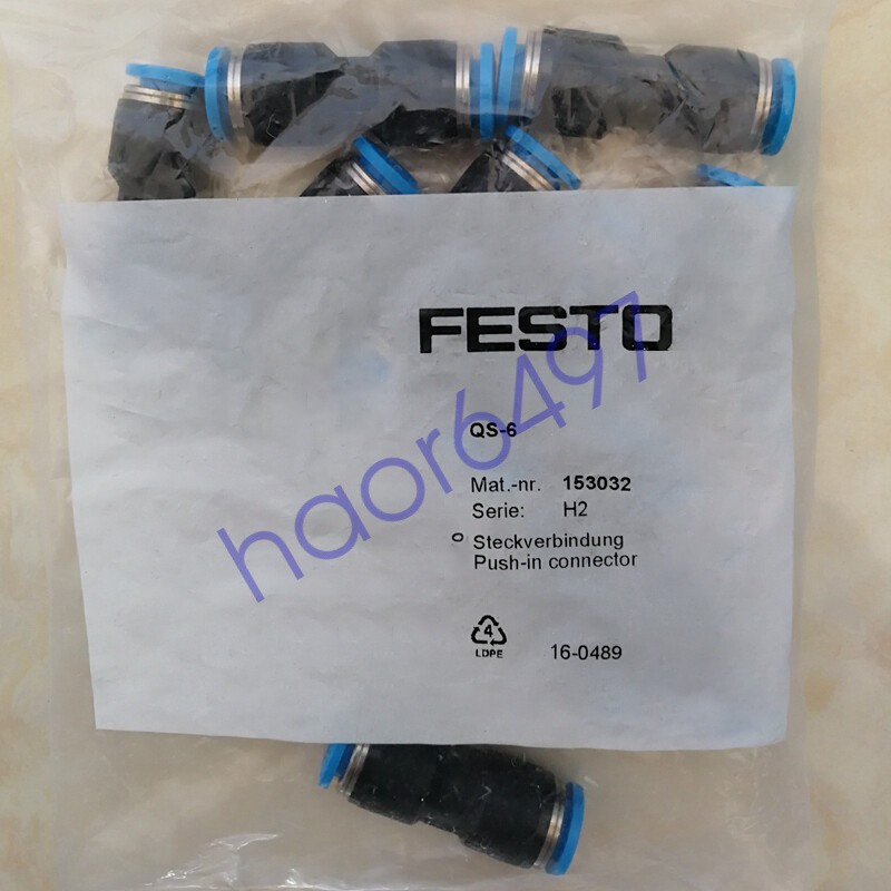 FESTO QS-6 153032 10PC New Connector Free Shipping