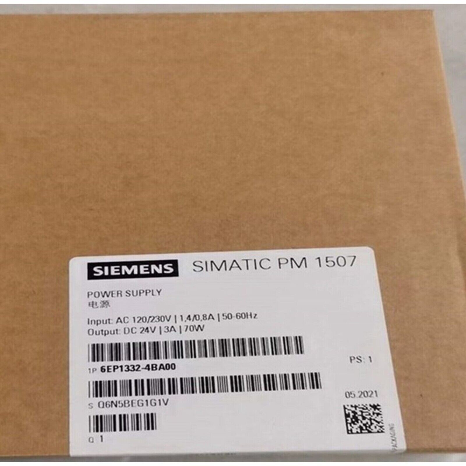 New Siemens PM 1507 24 V/3 A Stabilized power supply 6EP1332-4BA00 6EP13324BA00