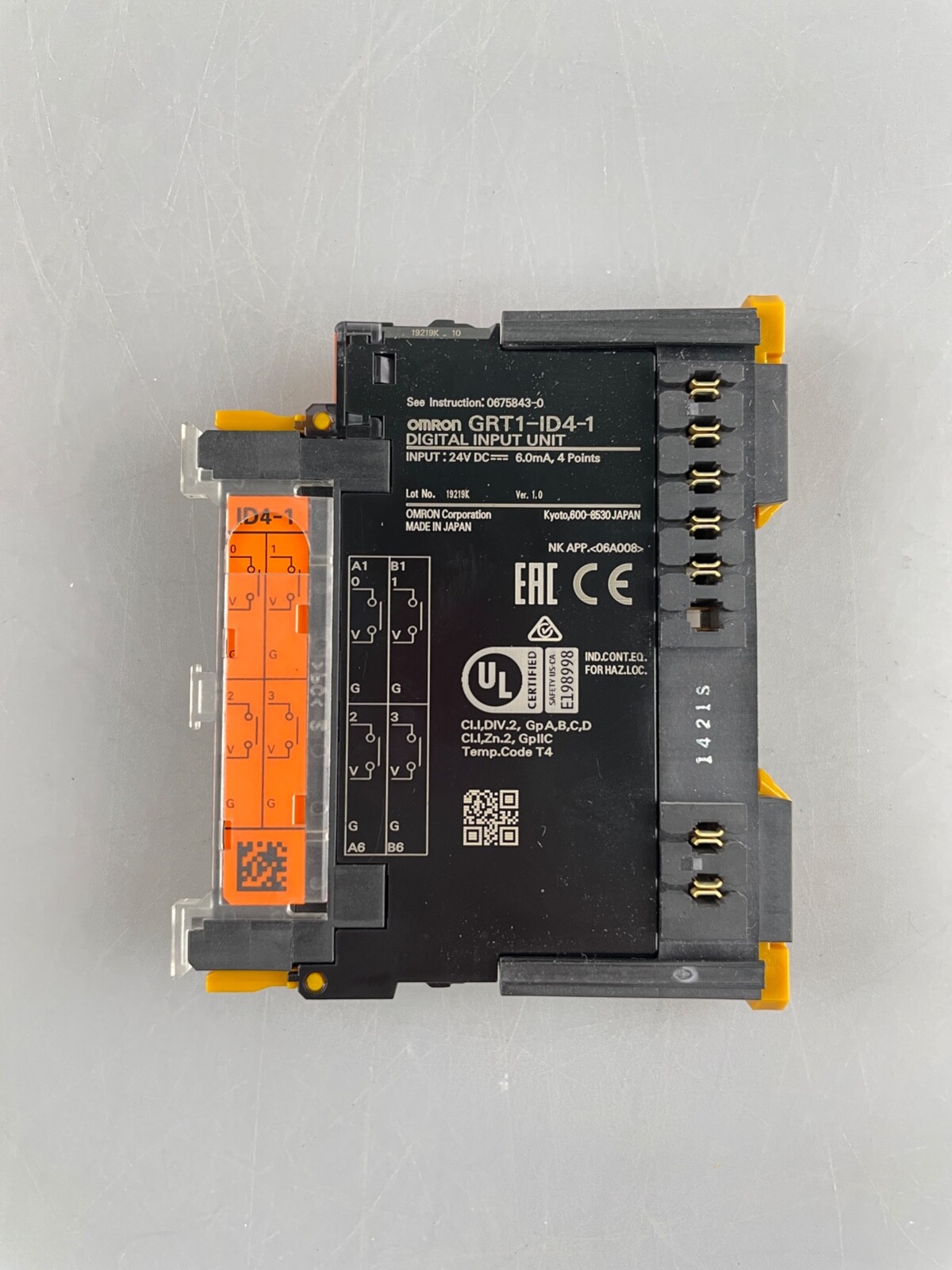 Omron, GRT1-ID4-1, Digital Input Unit (Used)