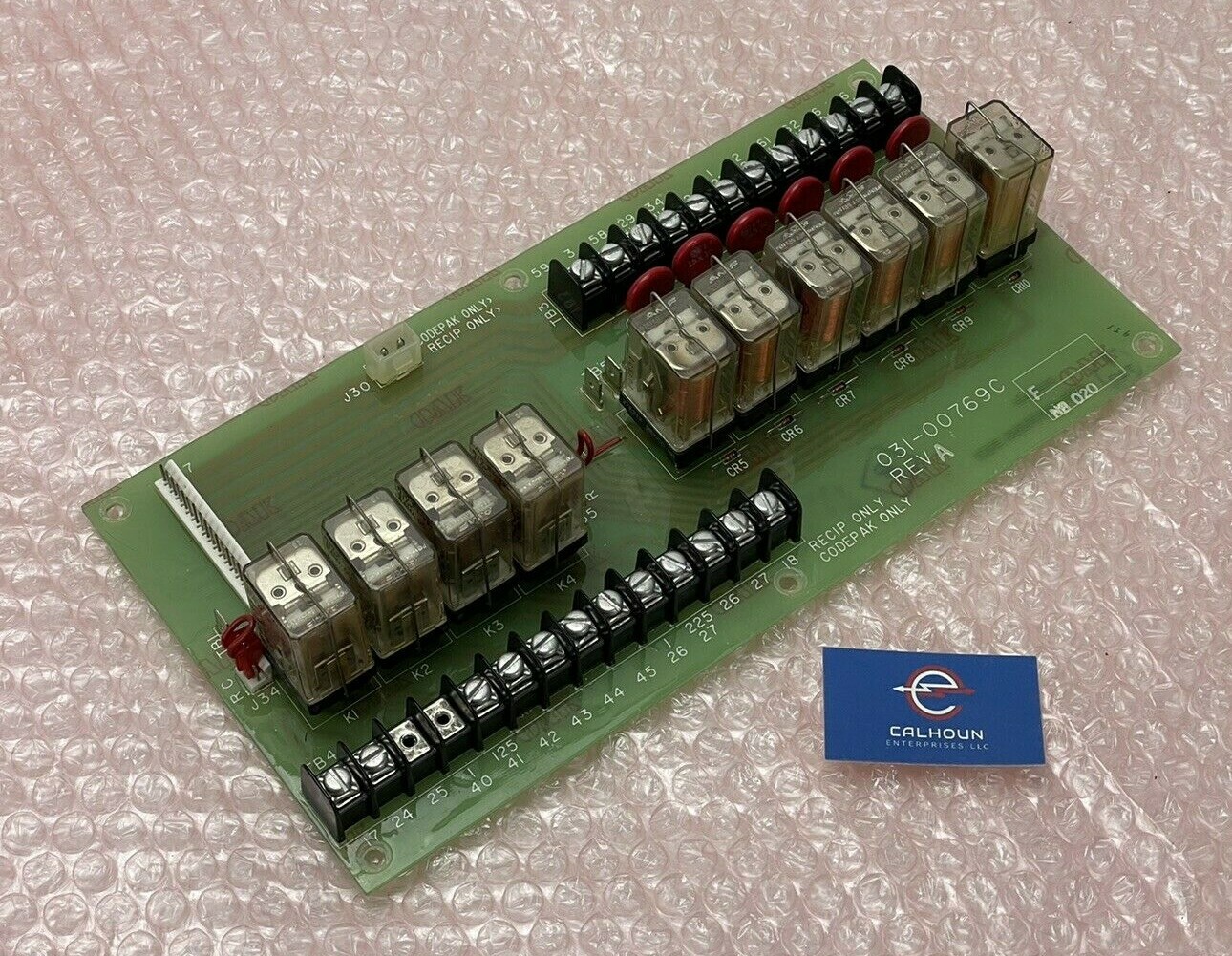 YORK 031-00769C-001/ 031-00769C Rev. A Chiller Control Relay Board Card WARRANTY