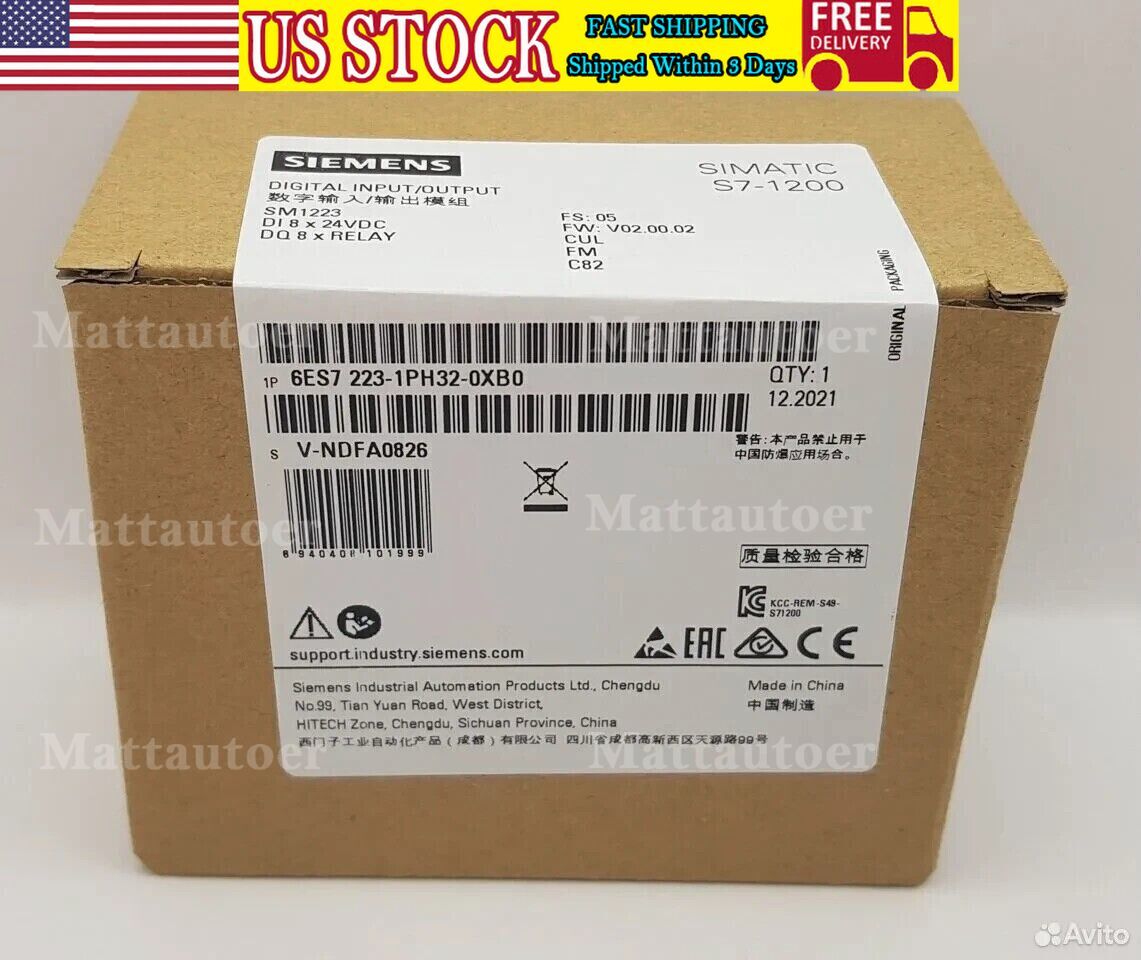 New Siemens S7-1200 Digital I/O SM 1223 6ES7223-1PH32-0XB0 6ES7 223-1PH32-0XB0